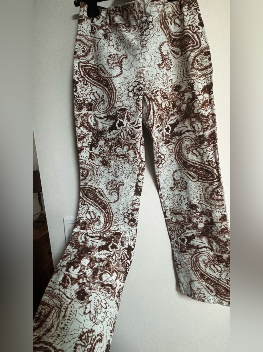 Equestrian Designs Santa Barbara Paisley
Stretch Pants Hidden Zipper Vintage M